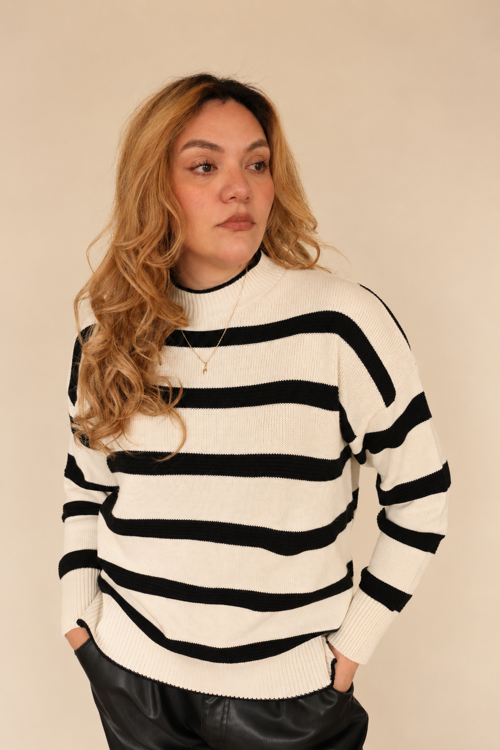 Saco rayas blanco